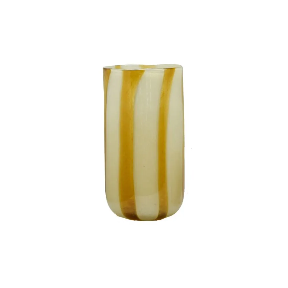 Pomax Photophores / T-lights-CANNES - vase/photophore - verre - DIA 19 x H 37 cm - ambre