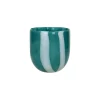 Pomax Photophores / T-lights-CANNES - vase/photophore - verre - DIA 13 x H 14,5 cm - aqua
