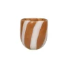 Pomax Photophores / T-lights-CANNES - vase/photophore - verre - DIA 13 x H 14,5 cm - ambre