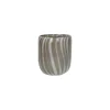 Pomax Photophores / T-lights-CANNES - vase/photophore - verre - DIA 9 x H 11 cm - gris