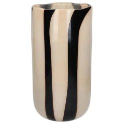 Pomax Photophores / T-lights-CANNES - vase/photophore - verre - DIA 19 x H 37 cm - ivoire