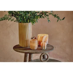 Pomax Photophores / T-lights-CANNES - vase/photophore - verre - DIA 19 x H 37 cm - ambre