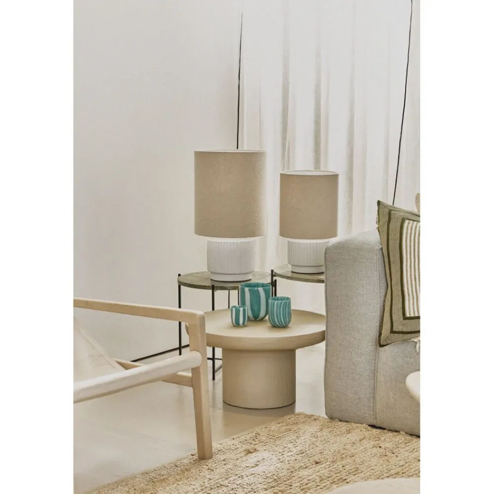 Pomax Photophores / T-lights-CANNES - vase/photophore - verre - DIA 13 x H 14,5 cm - aqua