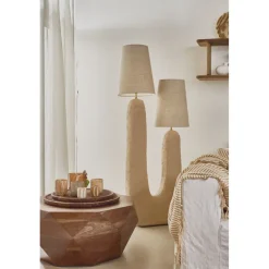 Pomax Photophores / T-lights-CANNES - vase/photophore - verre - DIA 19 x H 37 cm - ambre
