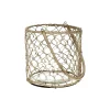 Pomax Lanternes-CANTALOUPE - lanterne - verre / bambou - DIA 22 x H 20 cm - naturel