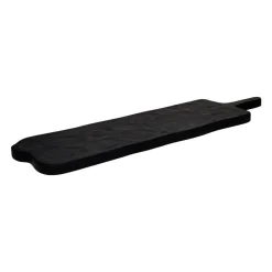 Pomax Planches À Découper-CAPRI - plateau - bois de mangier - L 19,5 x W 2,3 x H 72 cm - noir