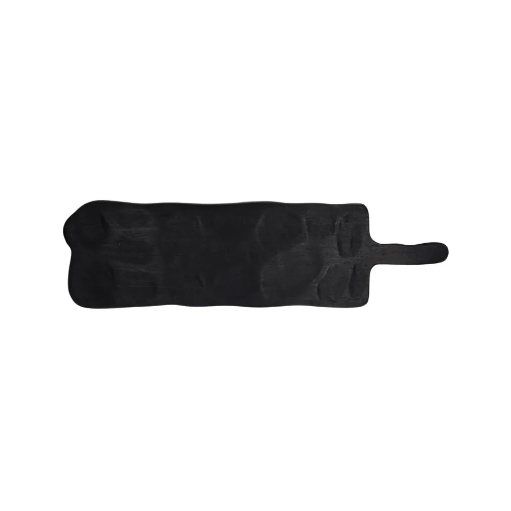 Pomax Planches À Découper-CAPRI - plateau - bois de mangier - L 15 x W 2,2 x H 53,5 cm - noir
