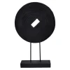 Pomax Objets De Décoration-CARDENA - objet déco - bois de paulownia - L 33 x W 9 x H 53 cm - noir