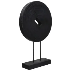 Pomax Objets De Décoration-CARDENA - objet déco - bois de paulownia - L 33 x W 9 x H 53 cm - noir