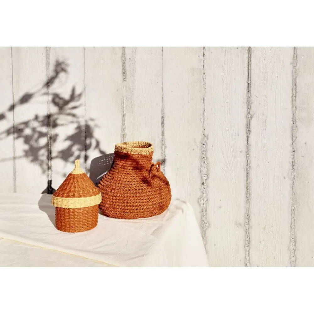 Pomax Bols & Paniers-CARLOS - panier - papier - DIA 24 x H 24 cm - cannelle