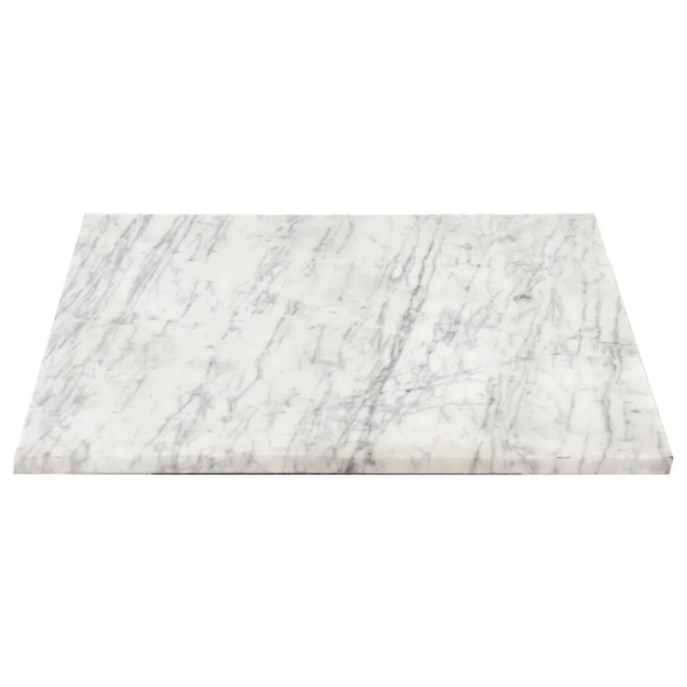 Pomax Concepts Modulaires-CARRARA - dessus de table - marbre - L 63 x W 50 x H 1,5 cm - blanc