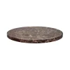 Pomax Concepts Modulaires-CARRARA - dessus de table - marbre - DIA 45 x H 1,5 cm - rouge