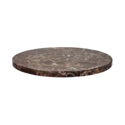 Pomax Concepts Modulaires-CARRARA - dessus de table - marbre - DIA 45 x H 1,5 cm - rouge