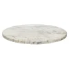 Pomax Concepts Modulaires-CARRARA - dessus de table - marbre - DIA 55 x H 1,5 cm - blanc