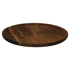 Pomax Plateaux-CARVY - plateau - bois d'acacia - DIA 56 x H 2,5 cm - rouille