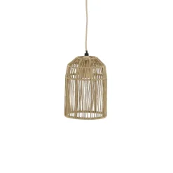 Pomax Suspensions-CASITA - lampe suspendue - corde / métal - DIA 13 x H 18,5 cm - naturel