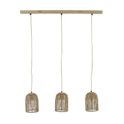 Pomax Suspensions-CASITA - lampe suspendue - corde / métal - L 80 x W 13 x H 100 cm - naturel