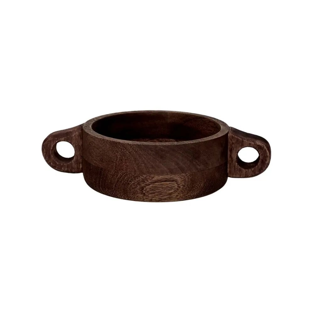 Pomax Bols & Paniers-CHANELLE - bol - bois de mangier - L 27 x W 17 x H 7 cm - noyer