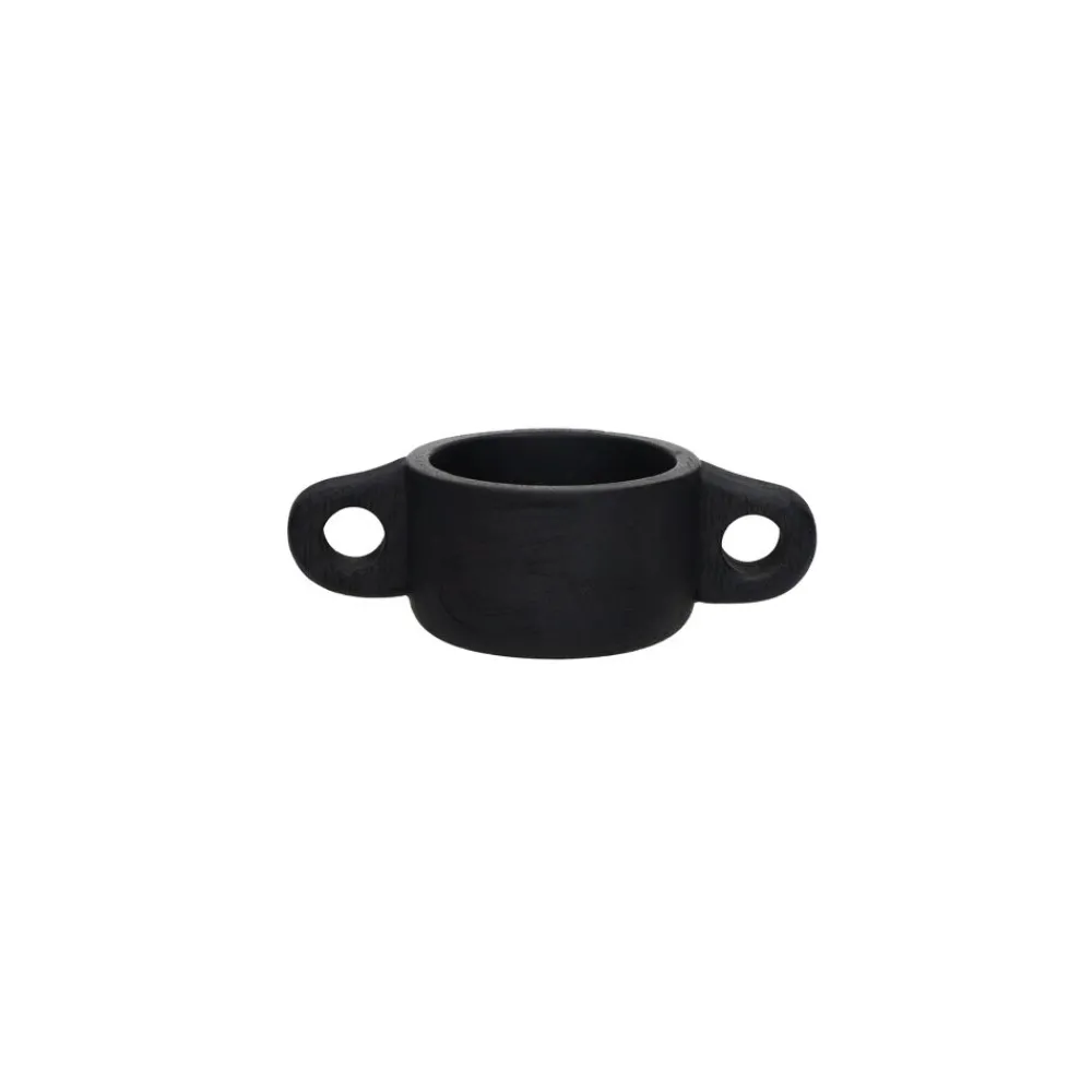 Pomax Bols & Paniers-CHANELLE - bol - bois de mangier - L 21,5 x W 12 x H 7 cm - noir