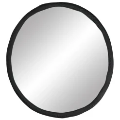 Pomax Miroirs-CHARLIE - miroir - aluminium / verre miroir - L 60 x W 55 x H 2 cm - noir