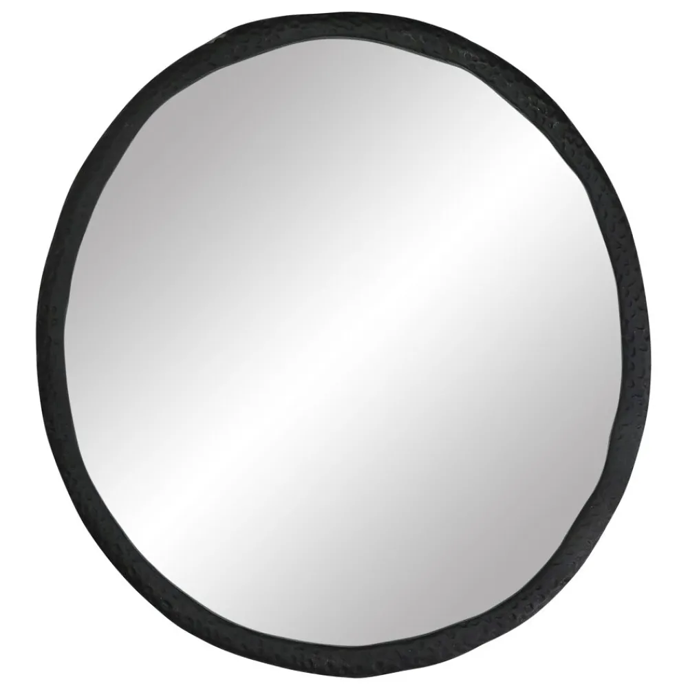 Pomax Miroirs-CHARLIE - miroir - aluminium / verre miroir - L 60 x W 55 x H 2 cm - noir