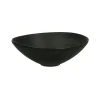 Pomax Saladiers / Plats À Servir-CHROM - bol à soupe - grès - DIA 20 x H 6,5 cm - noir
