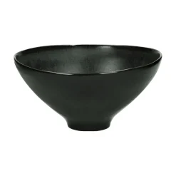 Pomax Saladiers / Plats À Servir-CHROM - saladier - grès - DIA 25,5 x H 12,5 cm - noir