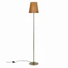 Pomax Lampadaires-CINETTE - lampadaire - métal / cuir - DIA 25 x H 155 cm - latté