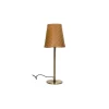 Pomax Lampes De Table-CINETTE - lampe de table - métal / cuir - DIA 19 x H 51 cm - latté
