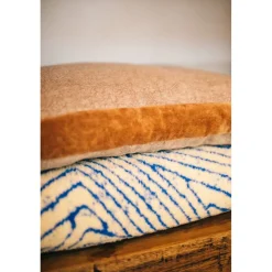 Pomax Plaids-CORFINO - couverture - coton / acrylique - L 200 x W 150 cm - bleu