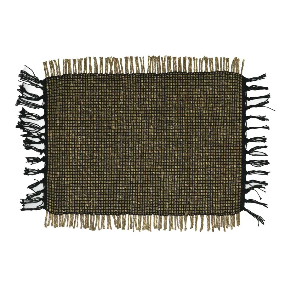Pomax Linge De Table-CREOLE - set de table - jonc de mer / coton - L 48 x W 33 cm - mix de couleurs