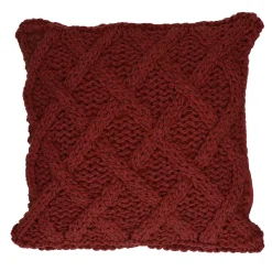 Pomax Coussins-CROISETTE - coussin - coton - L 45 x W 45 cm - rouille