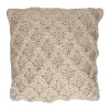 Pomax Coussins-CROISETTE - coussin - coton - L 45 x W 45 cm - écru