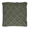 Pomax Coussins-CROISETTE - coussin - coton - L 45 x W 45 cm - kaki
