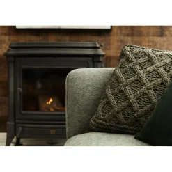 Pomax Coussins-CROISETTE - coussin - coton - L 45 x W 45 cm - kaki