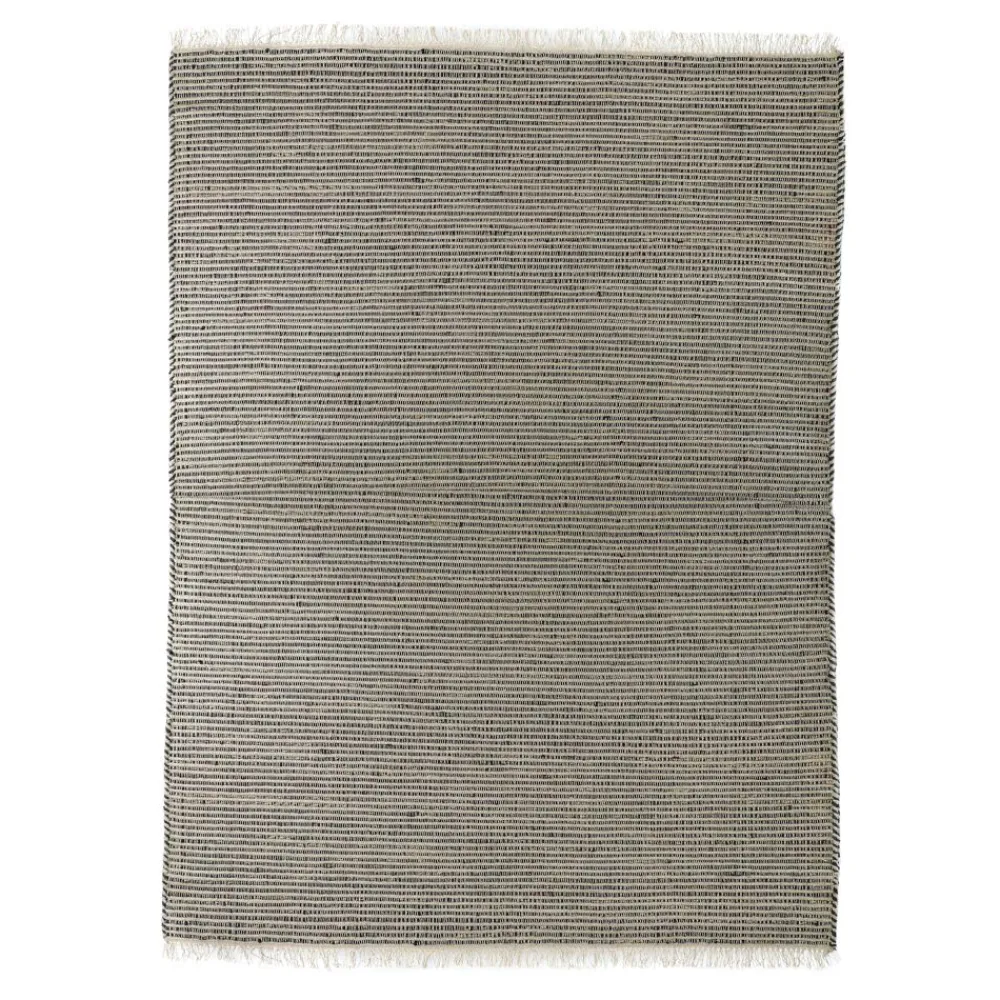 Pomax Tapis-DAISY - tapis - jute / laine - L 240 x W 180 cm - charbon