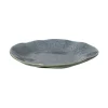 Pomax Vaisselle-DAKOTA - assiette à dessert - porcelaine - DIA 21 x H 2,6 cm - gris