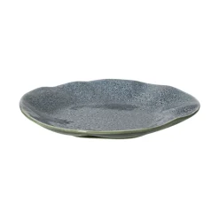 Pomax Vaisselle-DAKOTA - assiette à dessert - porcelaine - DIA 21 x H 2,6 cm - gris