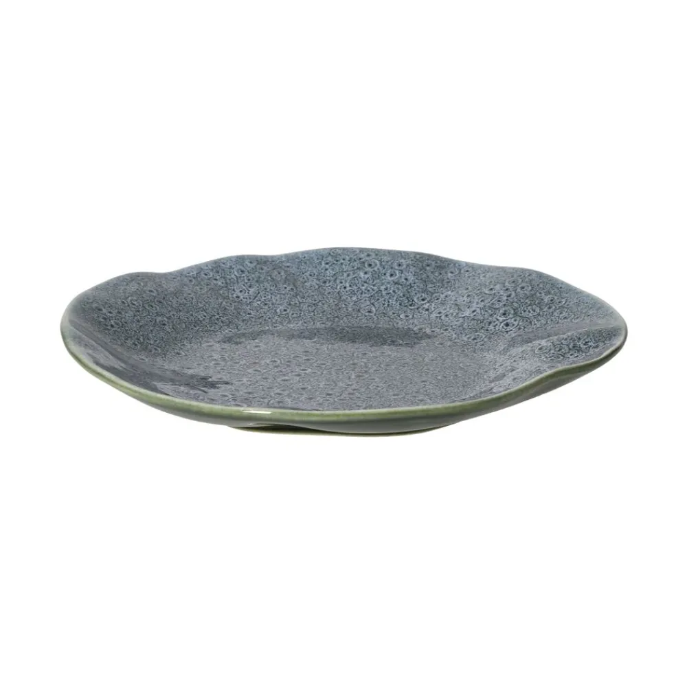 Pomax Vaisselle-DAKOTA - assiette à dessert - porcelaine - DIA 21 x H 2,6 cm - gris