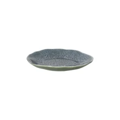 Pomax Vaisselle-DAKOTA - assiette apéritif - porcelaine - DIA 15,8 x H 2 cm - gris