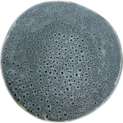 Pomax Vaisselle-DAKOTA - assiette plate - porcelaine - DIA 26,1 x H 2,7 cm - gris