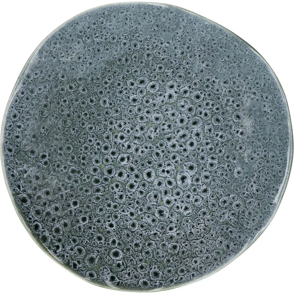 Pomax Vaisselle-DAKOTA - assiette plate - porcelaine - DIA 26,1 x H 2,7 cm - gris