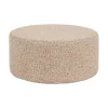 Pomax Poufs-DELILAH - pouf - polyester - DIA 80 x H 35 cm - rose clair