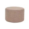 Pomax Poufs-DELILAH - pouf - polyester - DIA 55 x H 35 cm - rose clair