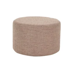 Pomax Poufs-DELILAH - pouf - polyester - DIA 55 x H 35 cm - rose clair