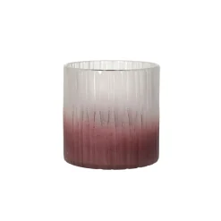 Pomax Vases-DENVER - vase - verre - DIA 15 x H 14,8 cm - bordeaux