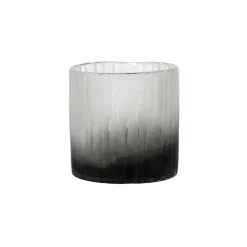 Pomax Vases-DENVER - vase - verre - DIA 10,3 x H 9,6 cm - noir