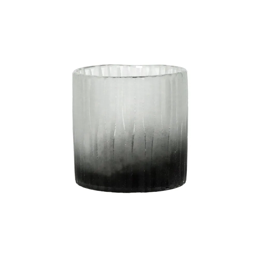 Pomax Vases-DENVER - vase - verre - DIA 10,3 x H 9,6 cm - noir