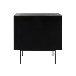 Pomax Armoires-DIEGO - armoire - bois de mangier - L 80 x W 40 x H 86 cm - naturel/noir