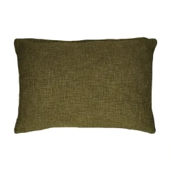 Pomax Coussins-DIMARO - coussin - coton / polyester recyclé - L 60 x W 40 cm - vert foncé